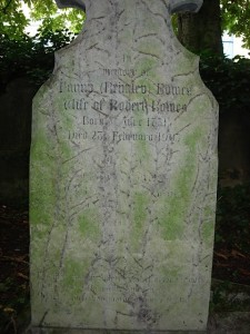 Bowes - left headstone