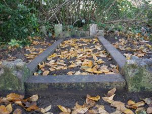 These kerbstones were cleared by family members in December 2016