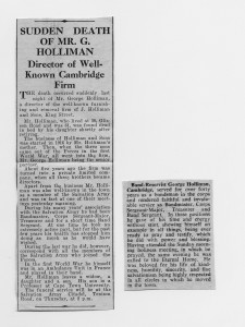 George Holliman obituary
