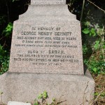 George and Sarah Sennitt inscription