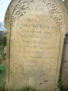 Headstone of Harry and Annie Sumpter