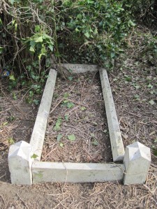 The Royall grave set was found after scrub clearance in 2015.