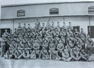 Permission granted by The Rifles Berkshire and Wiltshire Museum (30 Nov 2016) Wilts Regt in Quetta (1899) -- Charles seated 4th from left